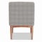 Baxton Studio Riordan Mid-Century Modern Grey Fabric and Walnut Brown Finished Wood Dining Chair 186-11356-Zoro - alternate 4